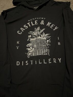 Castle & Key Distillery Black Hooded Sweatshirt